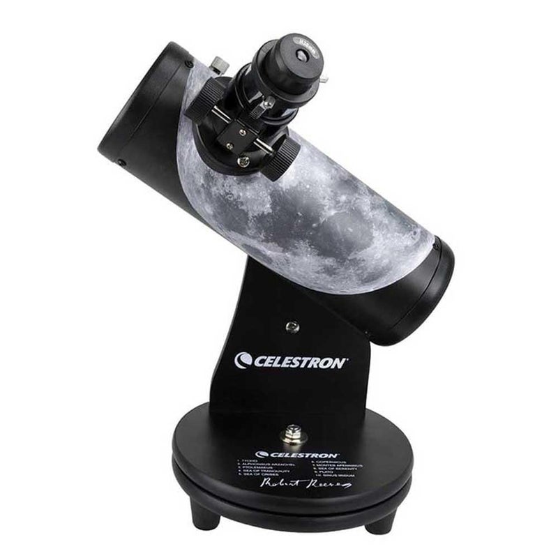 Celestron تلسكوب القمر من سلسلة سيلسترون المميزة بواسطة روبرت ريفز، تلسكوب فلكي رائع للقمر، أسود (22016) - Image 5
